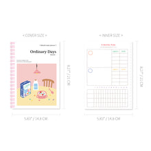 Load image into Gallery viewer, Monolike Ordinary days 4 Month Study Planner, Cereal - Academic Planner, Weekly & Monthly Planner, Study plan