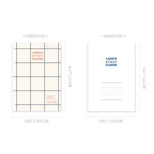Load image into Gallery viewer, Monolike Checkers 4 Month Study Planner, Beige - Academic Planner, Weekly & Monthly Planner, Study plan