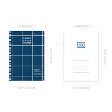 Load image into Gallery viewer, Monolike Checkers 4 Month Study Planner, Navy - Academic Planner, Weekly & Monthly Planner, Study plan