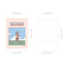 Load image into Gallery viewer, Monolike Happy and Lucky A5 Binding Lined Notebook, Lucky day - Hardcover, Academic, 128pages, 5.8x8.3"