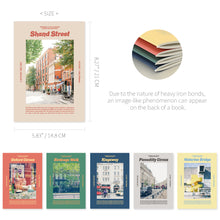 Load image into Gallery viewer, Monolike A5 CAPTURE THE LIFE, LONDON Notebook 6P SET - Line note, Academic note, a portable note, 148x210mm, 48pages