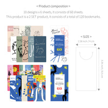 Load image into Gallery viewer, Monolike Bandal Bookmarks Henri Matisse Ver.1 + Ver.2 120 Pieces