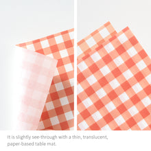 Load image into Gallery viewer, Monolike Placemats for Dining Table, Paper Tablemat Multi-pack Check A SET - 12 sheets of 4 types, 48 of total + Case