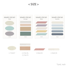 Load image into Gallery viewer, Monolike Shape Schooling Sticky-it - 4p Set Self-Adhesive Memo Pad 50 Sheets
