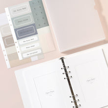 Load image into Gallery viewer, Monolike A5 6ring Basic Binder Photo Album White SET - Fits 4"x6" Pictures