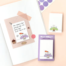 Load image into Gallery viewer, Monolike Grid Olly Molly, Coloring Sticky-it - 6p Set Self-Adhesive Memo Pad 50 Sheets