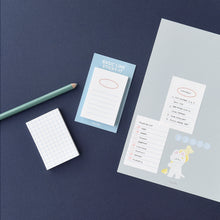 Load image into Gallery viewer, Monolike Basic Line Blue Sticky-it - 6p Set Self-Adhesive Memo Pad 50 Sheets