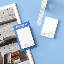 Load image into Gallery viewer, Monolike Grid Olly Molly, Drawing Sticky-it - 6p Set Self-Adhesive Memo Pad 50 Sheets