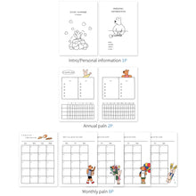 Load image into Gallery viewer, Monolike Happy and Lucky 4 Month Study Planner, Skateboard - Academic Planner, Weekly & Monthly Planner, Study plan