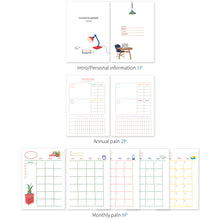 Load image into Gallery viewer, Monolike Ordinary days 4 Month Study Planner, School bag - Academic Planner, Weekly & Monthly Planner, Study plan