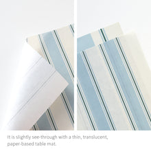 Load image into Gallery viewer, Monolike Placemats for Dining Table, Paper Tablemat Multi-pack Line A SET - 12 sheets of 4 types, 48 of total + Case