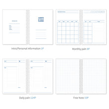 Load image into Gallery viewer, Monolike Checkers 4 Month Study Planner, Navy - Academic Planner, Weekly & Monthly Planner, Study plan