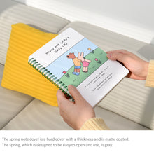 Load image into Gallery viewer, Monolike Happy and Lucky Grid Spiral Notebook, Study time - Hardcover 5.83 x 8.27inch 128 Page