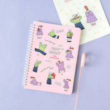 Load image into Gallery viewer, Monolike Olly Molly A5 Line Spiral Notebook, Memories - Hardcover 5.83 x 8.27inch 128 Page
