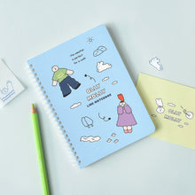 Load image into Gallery viewer, Monolike Olly Molly A5 Line Spiral Notebook, Perfect day - Hardcover 5.83 x 8.27inch 128 Page