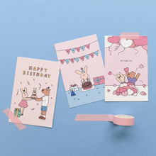 Load image into Gallery viewer, Monolike Happy and Lucky, Good days Single card - mix 12 pack, lovely 12 Single greeting card, 3.9x5.8"