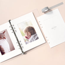 Load image into Gallery viewer, Monolike A5 6ring Basic Binder Photo Album Translucent SET - Fits 4"x6" Pictures
