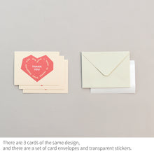 Load image into Gallery viewer, Monolike Day-by-day Card, Thank you-Objet - Mix 36 Mini Postcards, 36 envelopes, 36 stickers Package