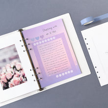 Load image into Gallery viewer, Monolike A5 6ring Basic Binder Photo Album White SET - Fits 4"x6" Pictures