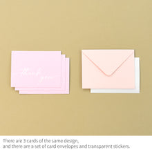 Load image into Gallery viewer, Monolike Day-by-day Card, Thank you-Candy pop - Mix 36 Mini Postcards, 36 envelopes, 36 stickers Package