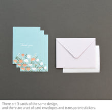 Load image into Gallery viewer, Monolike Day-by-day Card, Thank you-Blossom - Mix 36 Mini Postcards, 36 envelopes, 36 stickers Package
