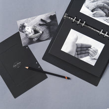 Load image into Gallery viewer, Monolike A5 6ring Basic Binder Photo Album Black SET - Fits 4"x6" Pictures