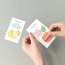 Load image into Gallery viewer, Monolike Shape Silhouette Sticky-it - 4p Set Self-Adhesive Memo Pad 50 Sheets