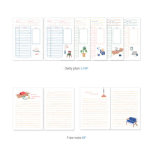 Load image into Gallery viewer, Monolike Ordinary days 4 Month Study Planner, School bag - Academic Planner, Weekly & Monthly Planner, Study plan