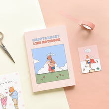 Load image into Gallery viewer, Monolike Happy and Lucky A5 Binding Lined Notebook, Lucky day - Hardcover, Academic, 128pages, 5.8x8.3"