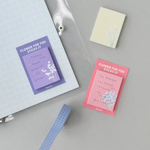 Load image into Gallery viewer, Monolike Flower for you Sticky-it - 6p Set Self-Adhesive Memo Pad 50 Sheets