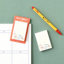 Load image into Gallery viewer, Monolike Grid Olly Molly, Drawing Sticky-it - 6p Set Self-Adhesive Memo Pad 50 Sheets