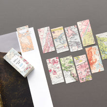 Load image into Gallery viewer, Monolike Bandal Bookmarks Vintage Map + Travel, 120 Pieces