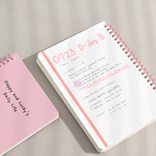 Load image into Gallery viewer, Monolike Happy and Lucky Grid Spiral Notebook, Dessert - Hardcover 5.83 x 8.27inch 128 Page