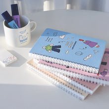 Load image into Gallery viewer, Monolike Olly Molly A5 Line Spiral Notebook, Perfect day - Hardcover 5.83 x 8.27inch 128 Page