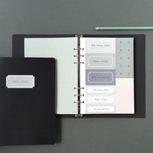 Load image into Gallery viewer, Monolike A5 6ring Basic Binder Photo Album Black SET - Fits 4"x6" Pictures