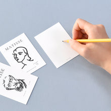 Load image into Gallery viewer, Monolike Day-by-day Card, Henri Matisse Drawing - Mix 36 Mini Postcards, 36 envelopes, 36 stickers Package