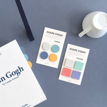 Load image into Gallery viewer, Monolike Shape Inforgraphic Sticky-it - 4p Set Self-Adhesive Memo Pad 50 Sheets
