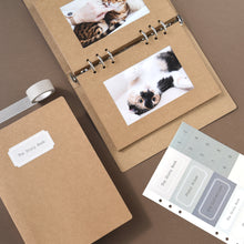 Load image into Gallery viewer, Monolike A5 6ring Basic Binder Photo Album Kraft SET - Fits 4"x6" Pictures