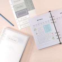 Load image into Gallery viewer, Monolike A5 6ring Basic Binder Photo Album Translucent SET - Fits 4"x6" Pictures