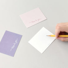 Load image into Gallery viewer, Monolike Day-by-day Card, Thank you - Mix 36 Mini Postcards, 36 envelopes, 36 stickers Package