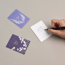 Load image into Gallery viewer, Monolike Day-by-day Card, Thank you-Blossom - Mix 36 Mini Postcards, 36 envelopes, 36 stickers Package