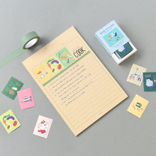 Load image into Gallery viewer, Monolike Wow Sticker Birthday party + Ordinary days Set - Mini Size Cute Stickers, Square Stickers