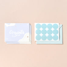 Load image into Gallery viewer, Monolike Day-by-day Card, Congratulations - Mix 36 Mini Postcards, 36 envelopes, 36 stickers Package