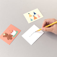 Load image into Gallery viewer, Monolike Day-by-day Card, Birthday party - Mix 36 Mini Postcards, 36 envelopes, 36 stickers Package