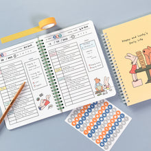 Load image into Gallery viewer, Monolike Happy and Lucky 4 Month Study Planner, High Five - Academic Planner, Weekly & Monthly Planner, Study plan