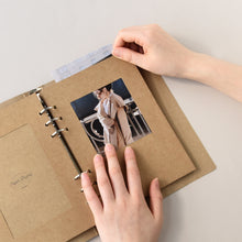 Load image into Gallery viewer, Monolike A5 6ring Basic Binder Photo Album Kraft SET - Fits 4"x6" Pictures
