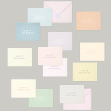 Load image into Gallery viewer, Monolike Day-by-day Card, Happy birthday - Mix 36 Mini Postcards, 36 envelopes, 36 stickers Package