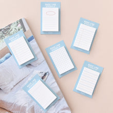 Load image into Gallery viewer, Monolike Basic Line Blue Sticky-it - 6p Set Self-Adhesive Memo Pad 50 Sheets
