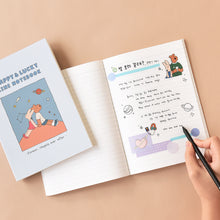 Load image into Gallery viewer, Monolike Happy and Lucky A5 Binding Lined Notebook, Universe - Hardcover, Academic, 128pages, 5.8x8.3"