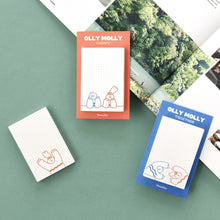 Load image into Gallery viewer, Monolike Grid Olly Molly, Drawing Sticky-it - 6p Set Self-Adhesive Memo Pad 50 Sheets